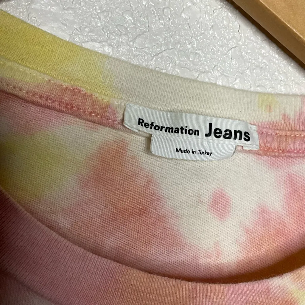 Reformation Long Sleevee Crop Shirt XS - Image 3