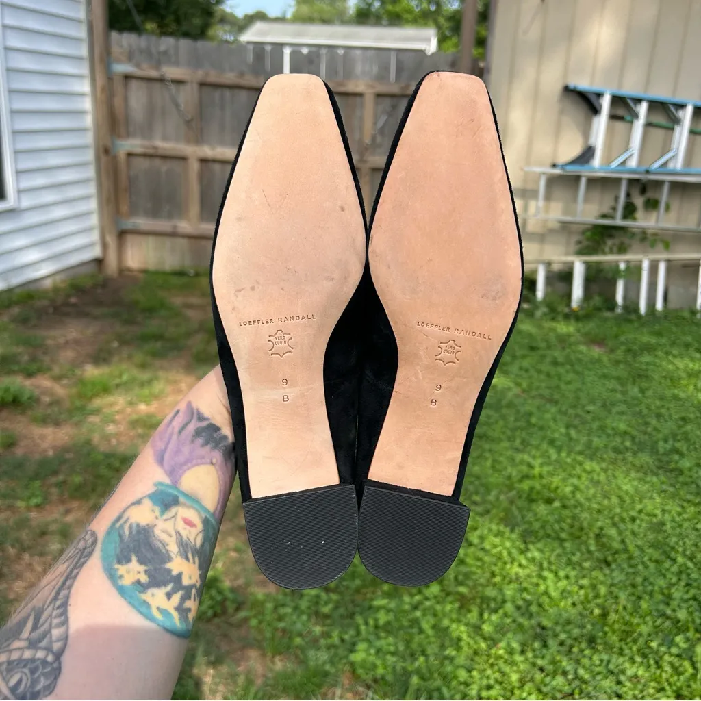 Loeffler Randall Nerine Mid Heel Pump Black Suede size‎ 9 - Image 12