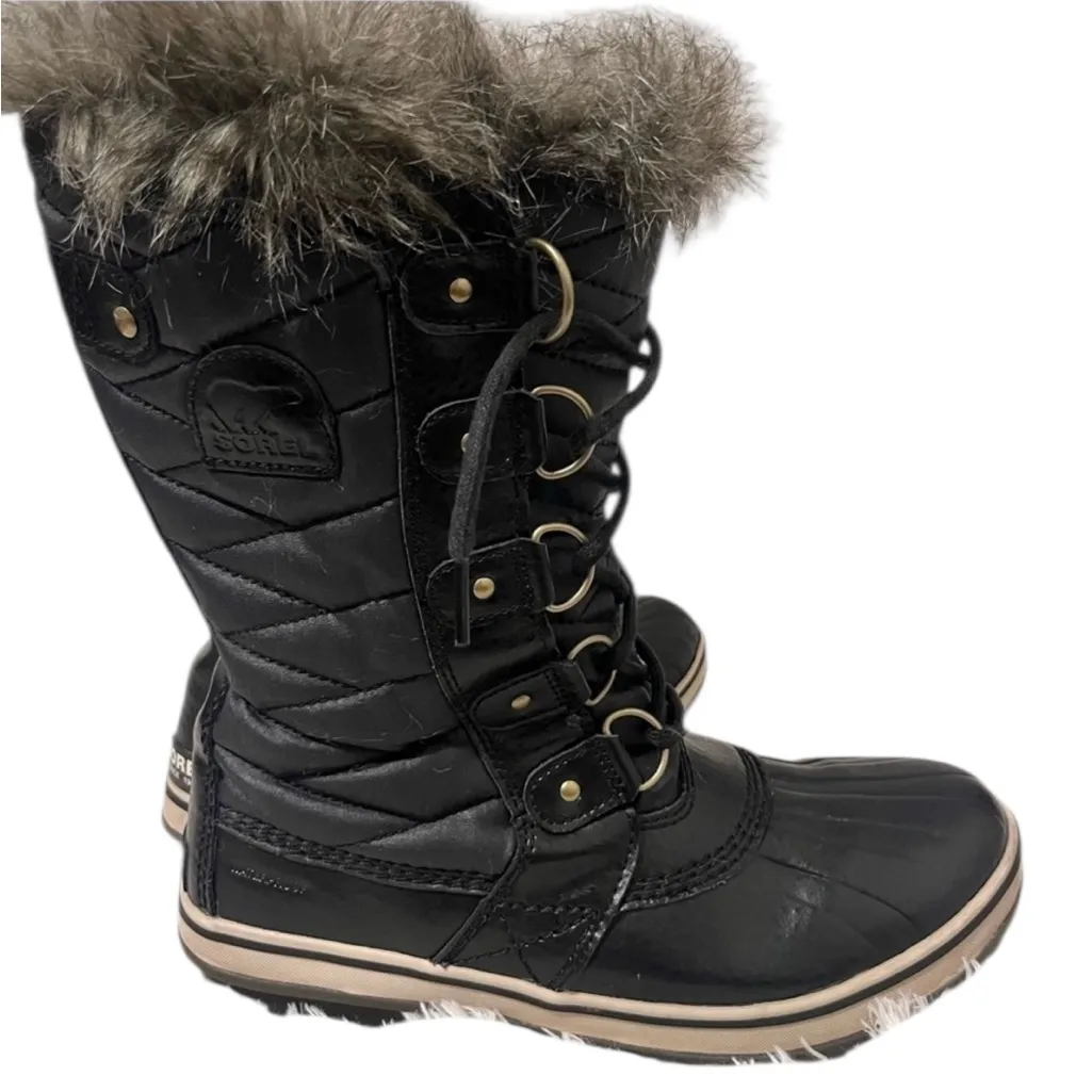 Sorel Womens Tofino Il Faux Fur Trim Waterproof Boot Size 8 LL3654-010 - Image 3