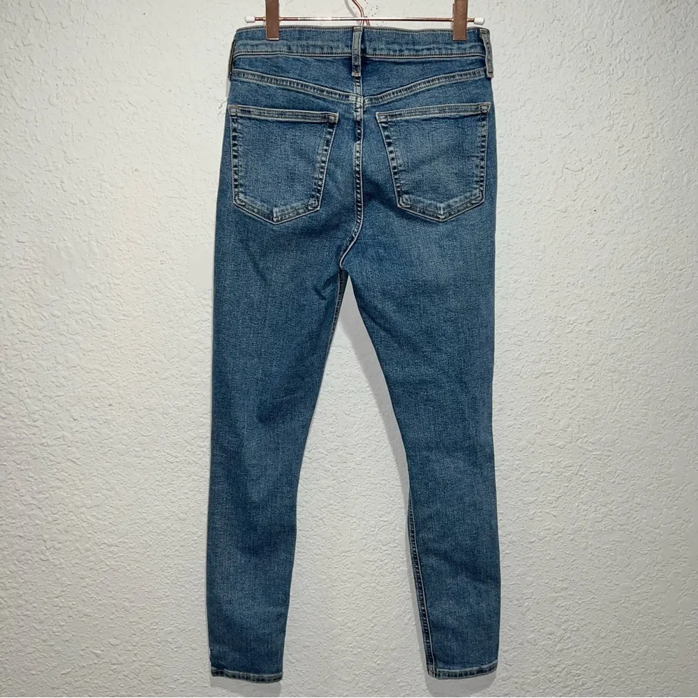 Topshop Moto Jamie Ripped Ankle Skinny Jeans - Image 4