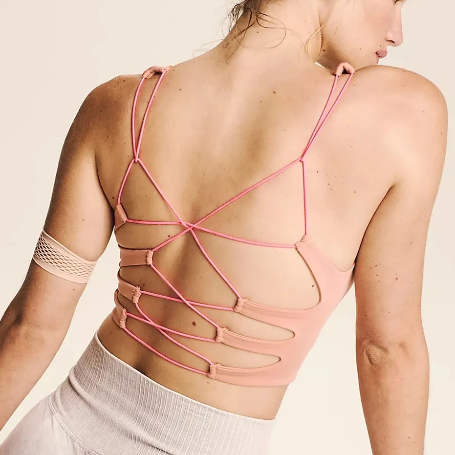 FP Movement She's Got Rhythm Crop Tank Pink Size XL - Image 2