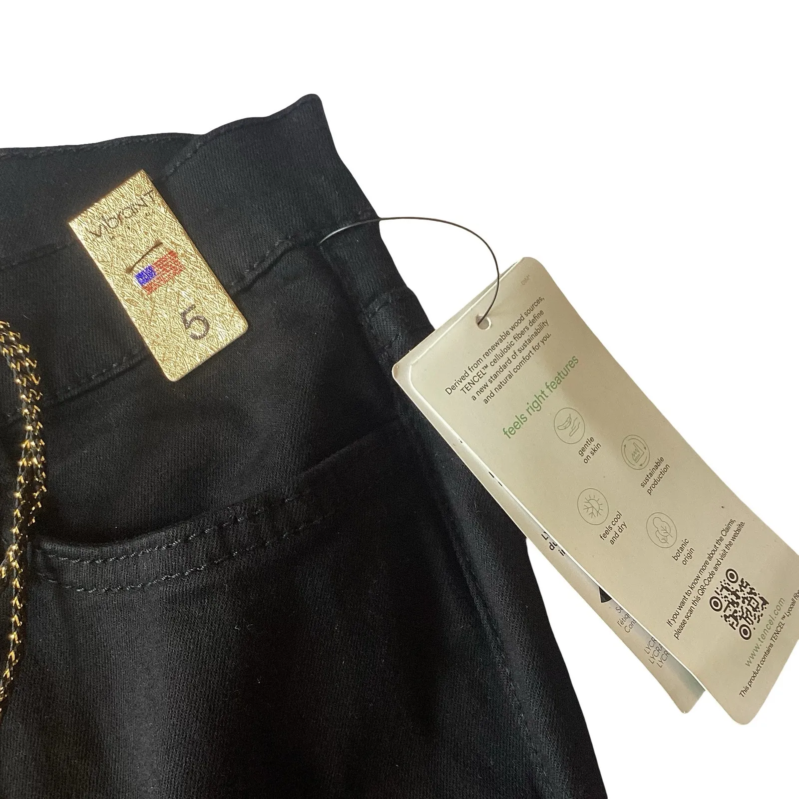 Vibrant Miu Raw Edges Skinny Jeans Black Size undefined - Image 8