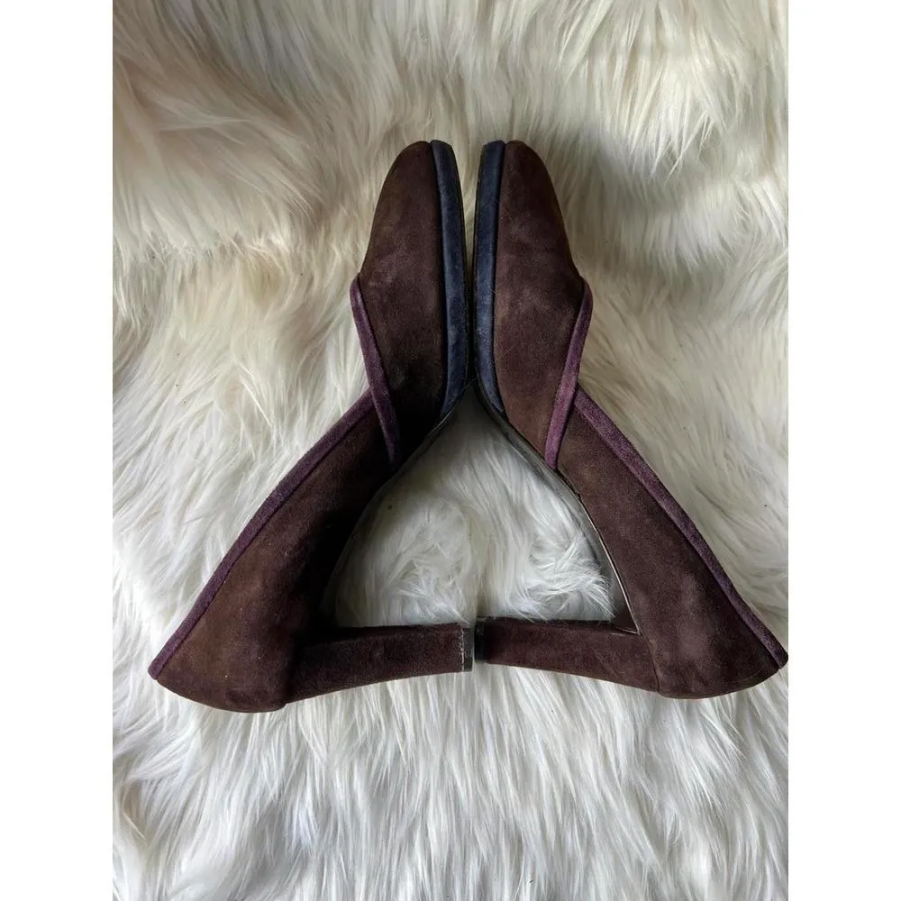 Stylish Brown Suede Heels by Boden size 42 (11?) - Image 2