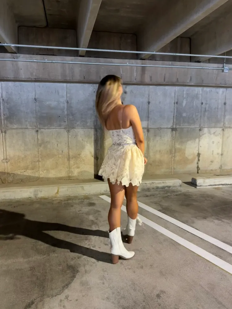 For Love & Lemons Dress Lace Mini - Image 5