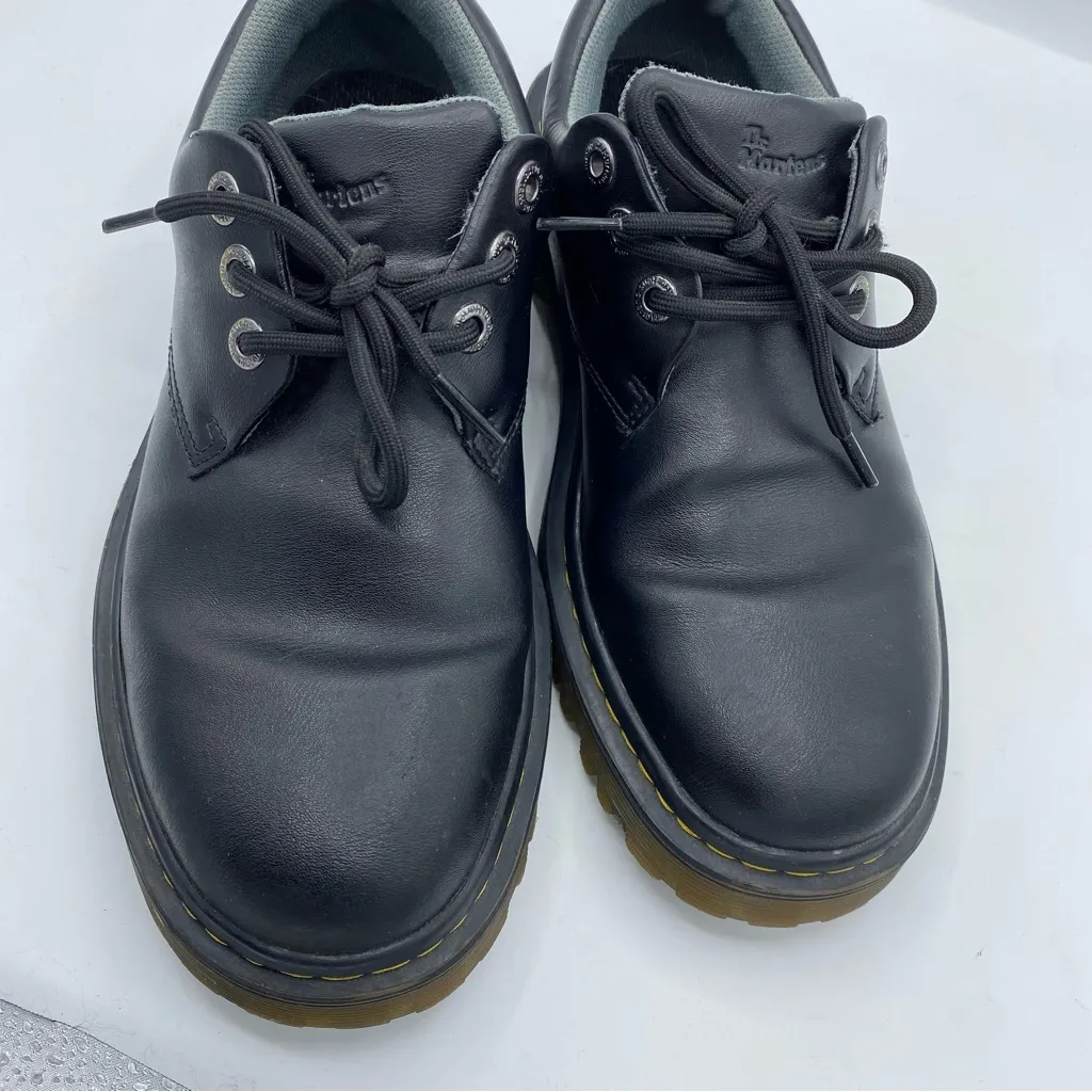Dr. Martens Kent Classic Black Leather Lace-Up Shoes Mens size 8 womens 9 grunge - Image 2