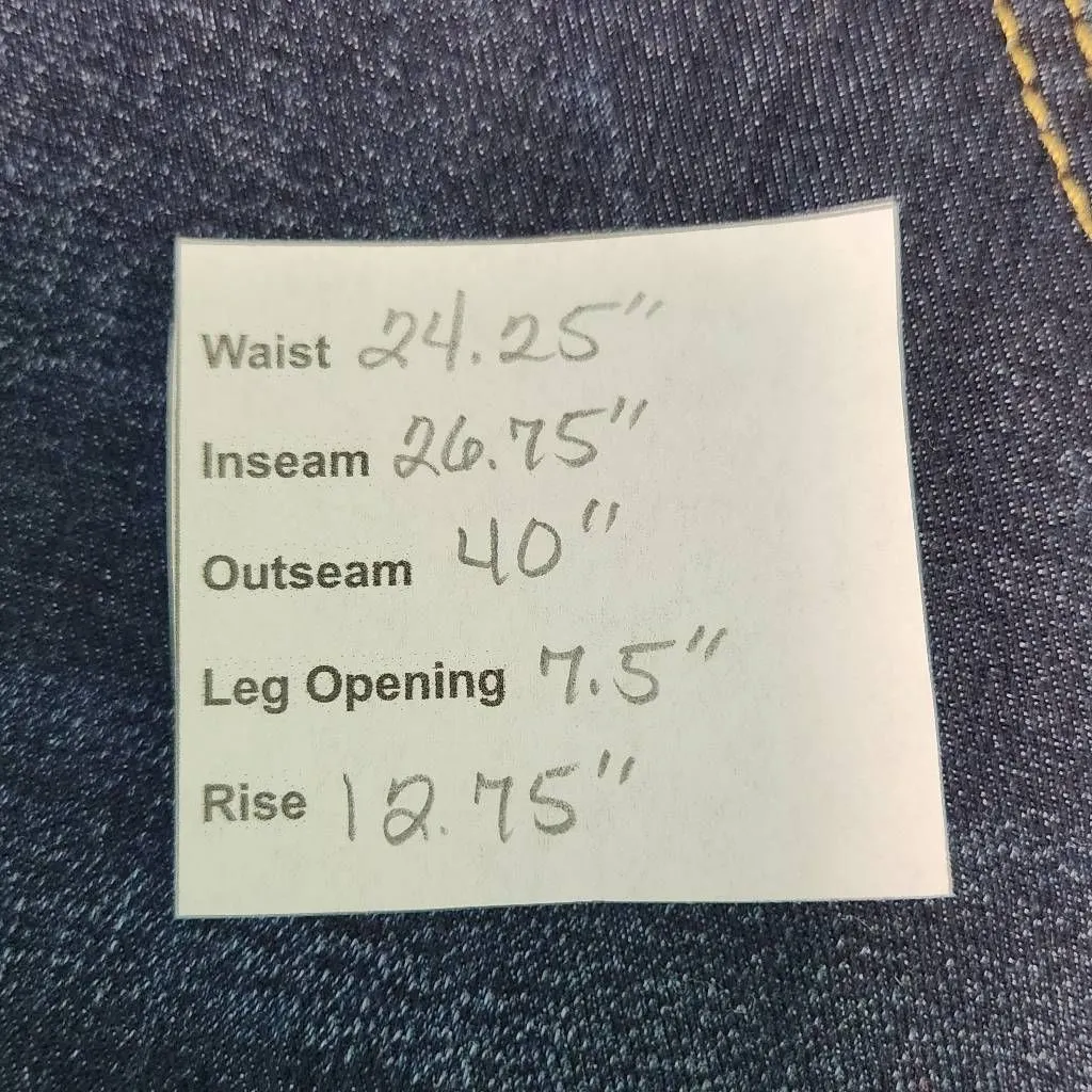 Lee Mid-Rise Dark Wash Capri Jeans NWT Size 28w Petite Skinny Capri Jeans - Image 13