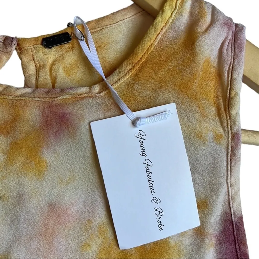 NWT YOUNG FABULOUS & BROKE Tie Dye Tank Top Size Small - Image 8