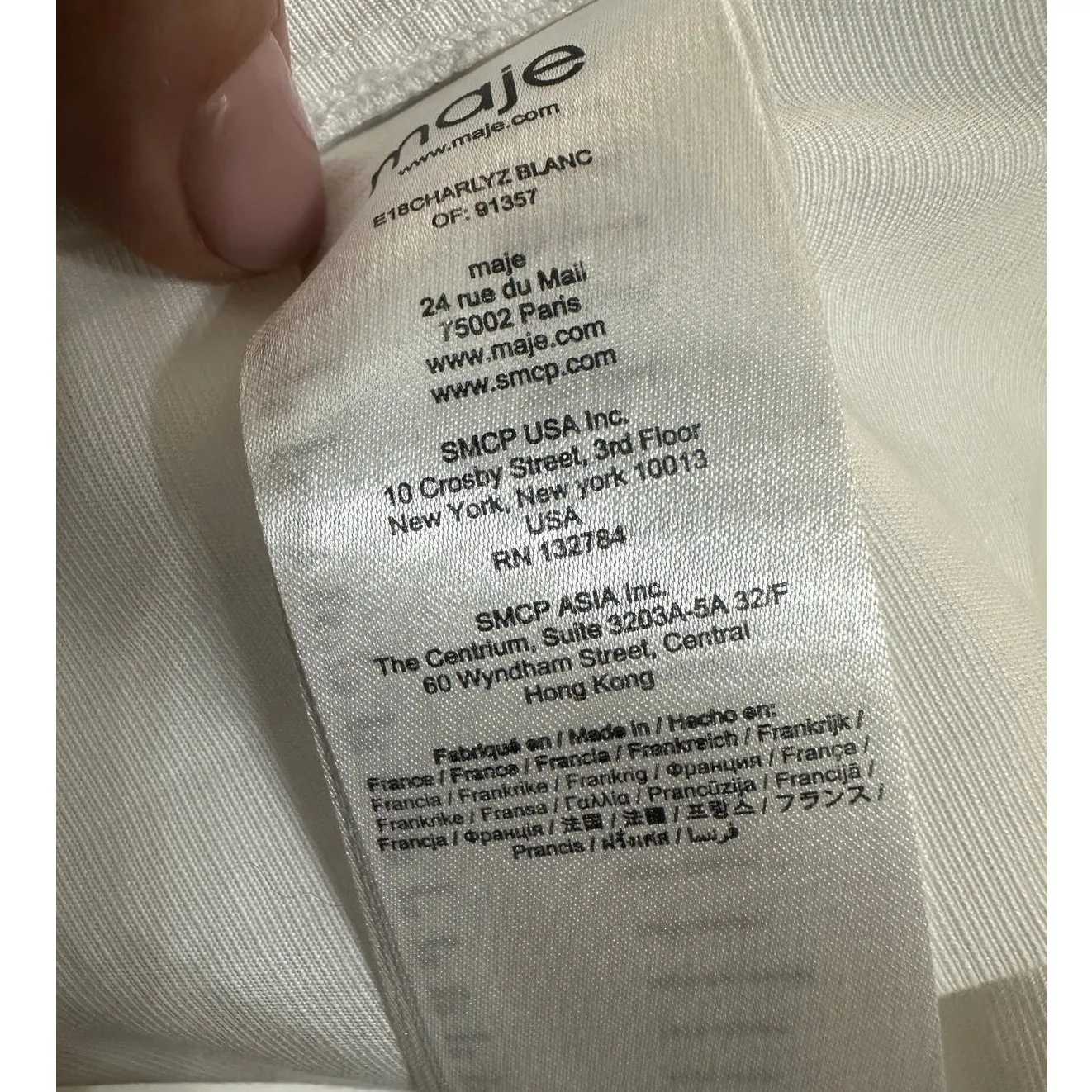 Maje Blouse Ruffle Sleeve Cotton - Image 8