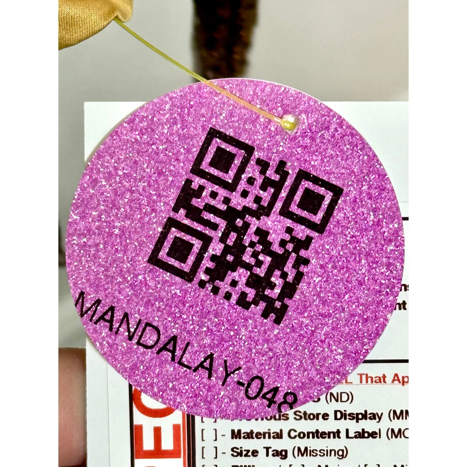 NWT Mandalay Light Gold Beaded Fringe Sequin V - Image 15