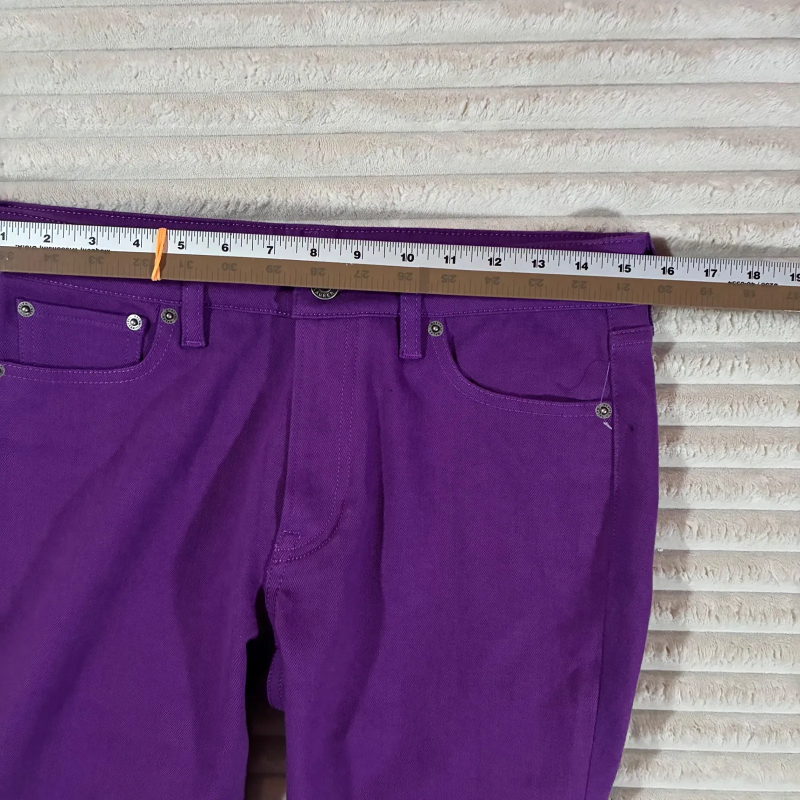 EUC Ralph Lauren Purple Label Collection 160 Slim Straight Leg Jeans Women's 28 - Image 9