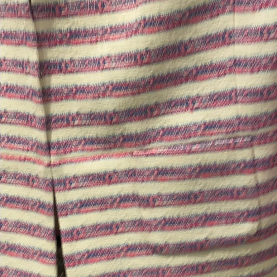 Talbots pink, blue ,off white stripe blazer - Image 3