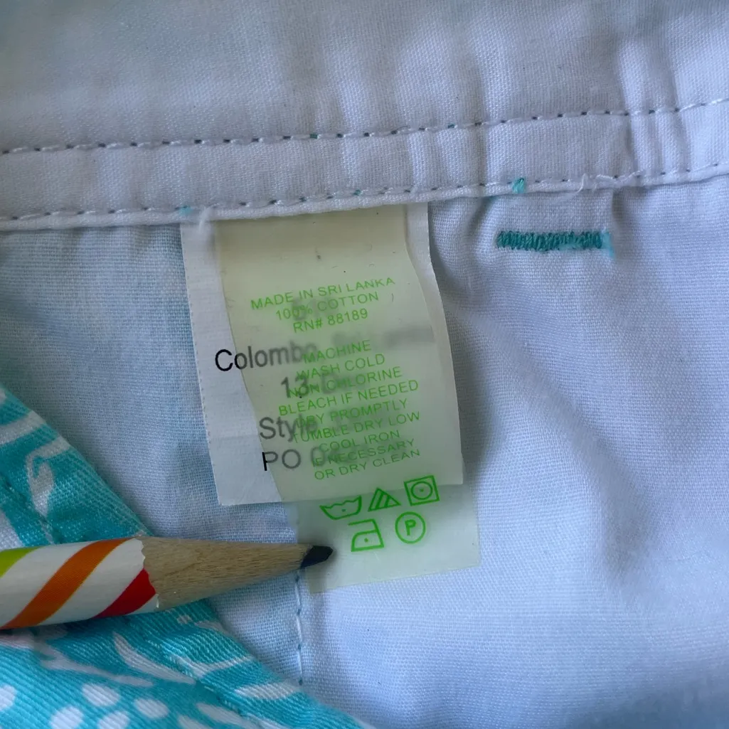 Lilly Pulitzer Aqua Patterned Jean Shorts - Image 11