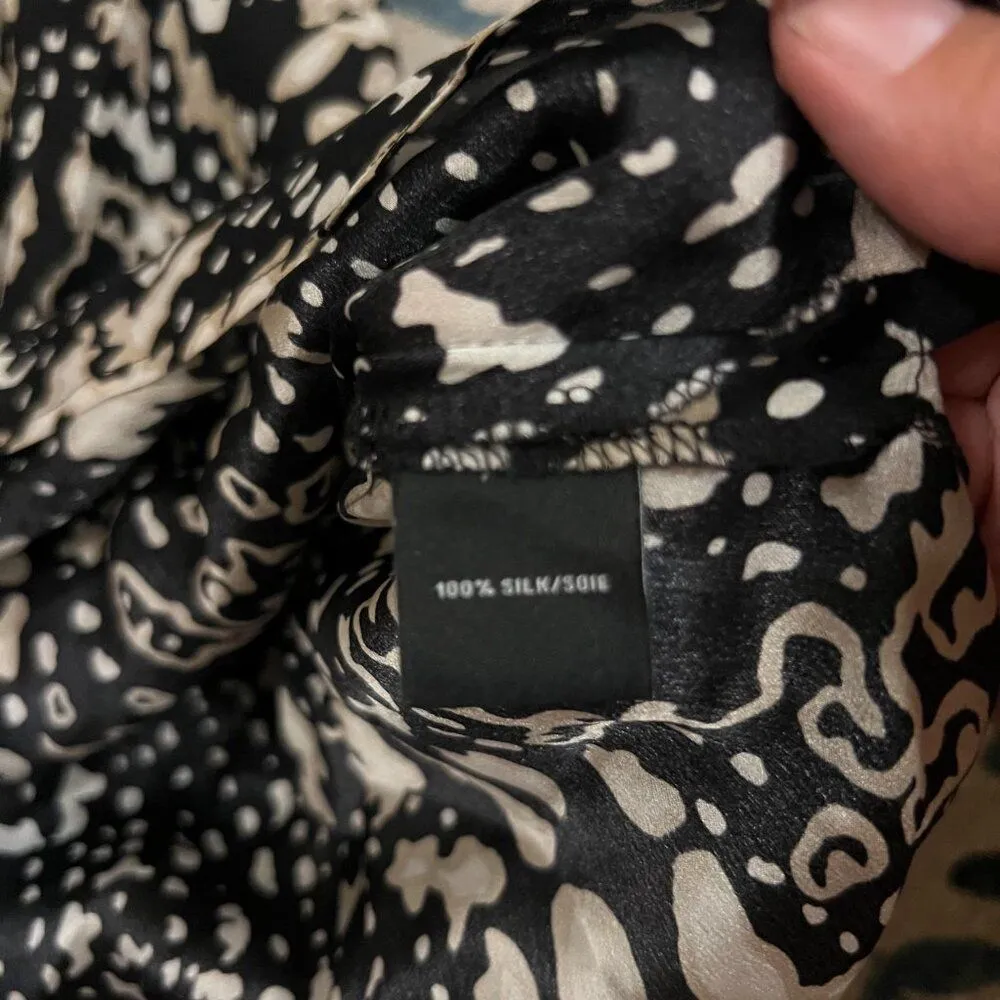 Lafayette 148 silk blouse Black Size 4 - Image 8