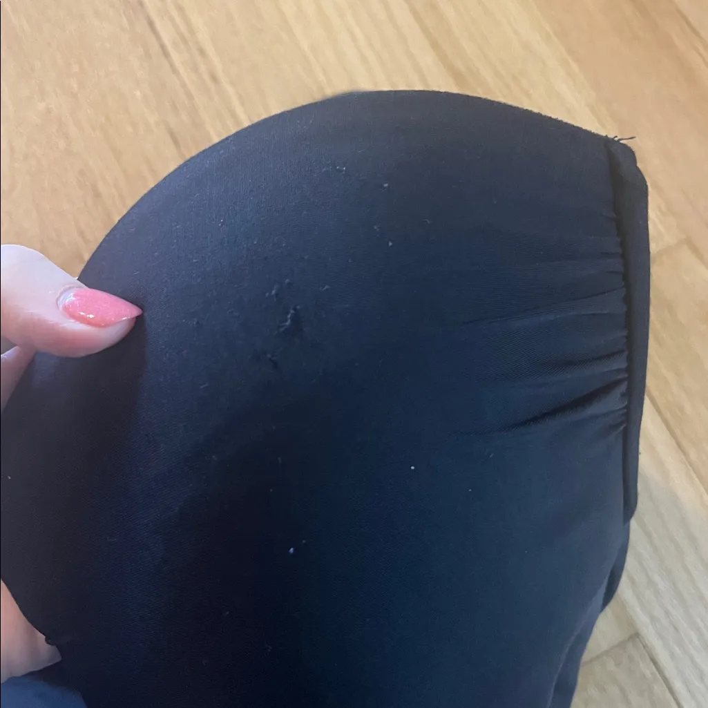 Athleta Black Aqualuxe Molded Square Plunge One Piece Sz M - Image 3