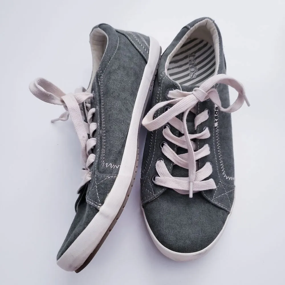 Taos Star Dark Green Canvas Sneaker Size 9 - Image 5