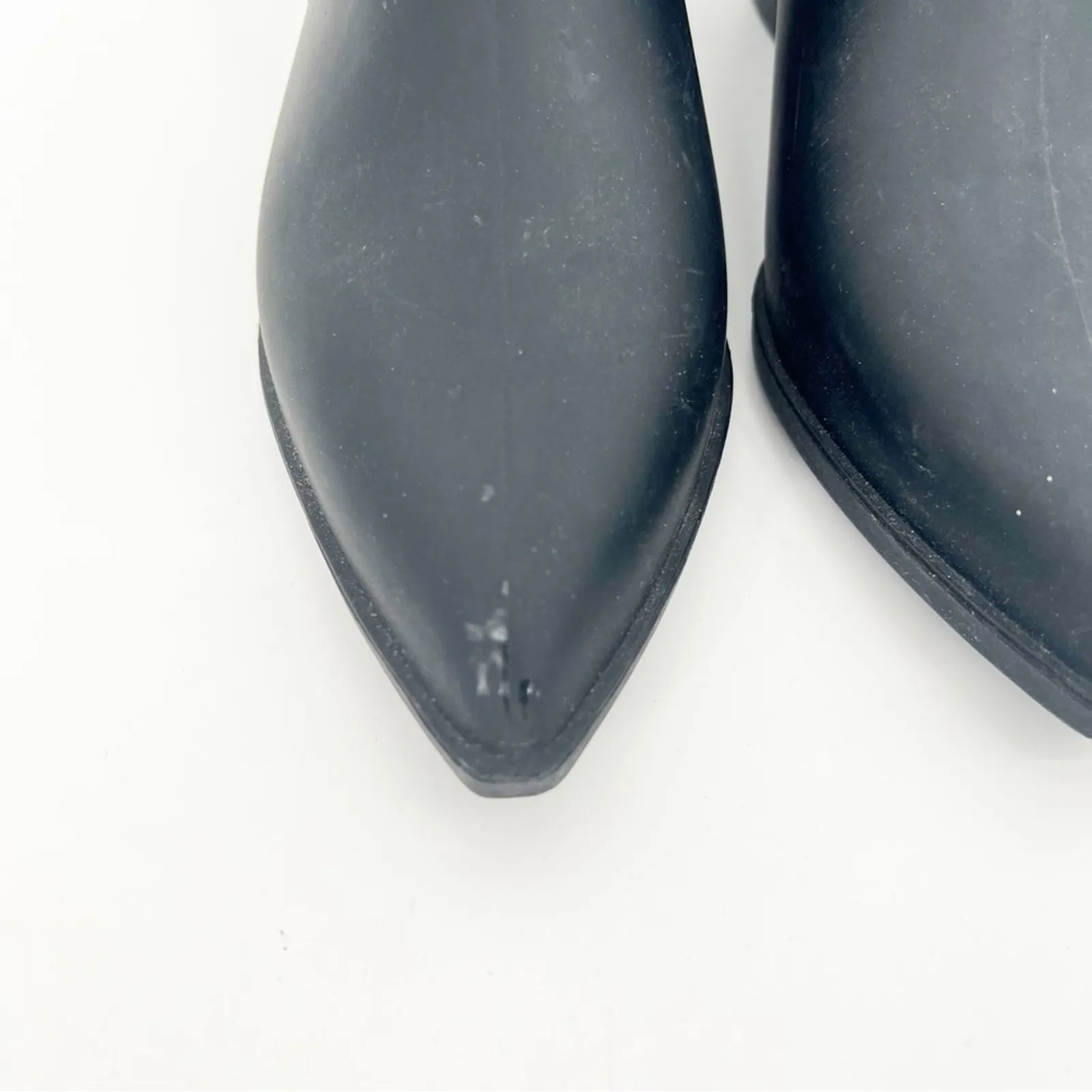 Jeffrey‎ Campbell Mist Ankle Rain Boots 6 Black - Image 4