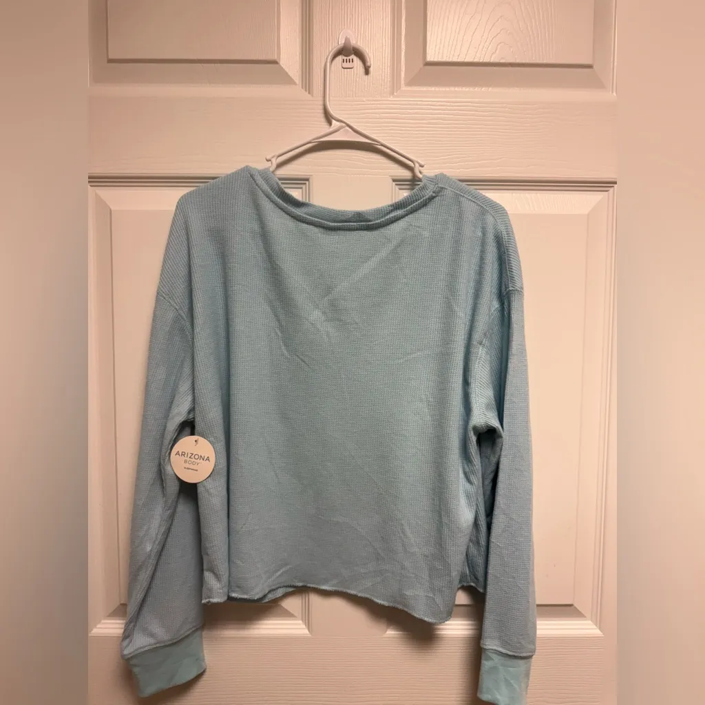 Arizona‎ Jean Company Light Blue Sleepwear Top Size L - Image 5