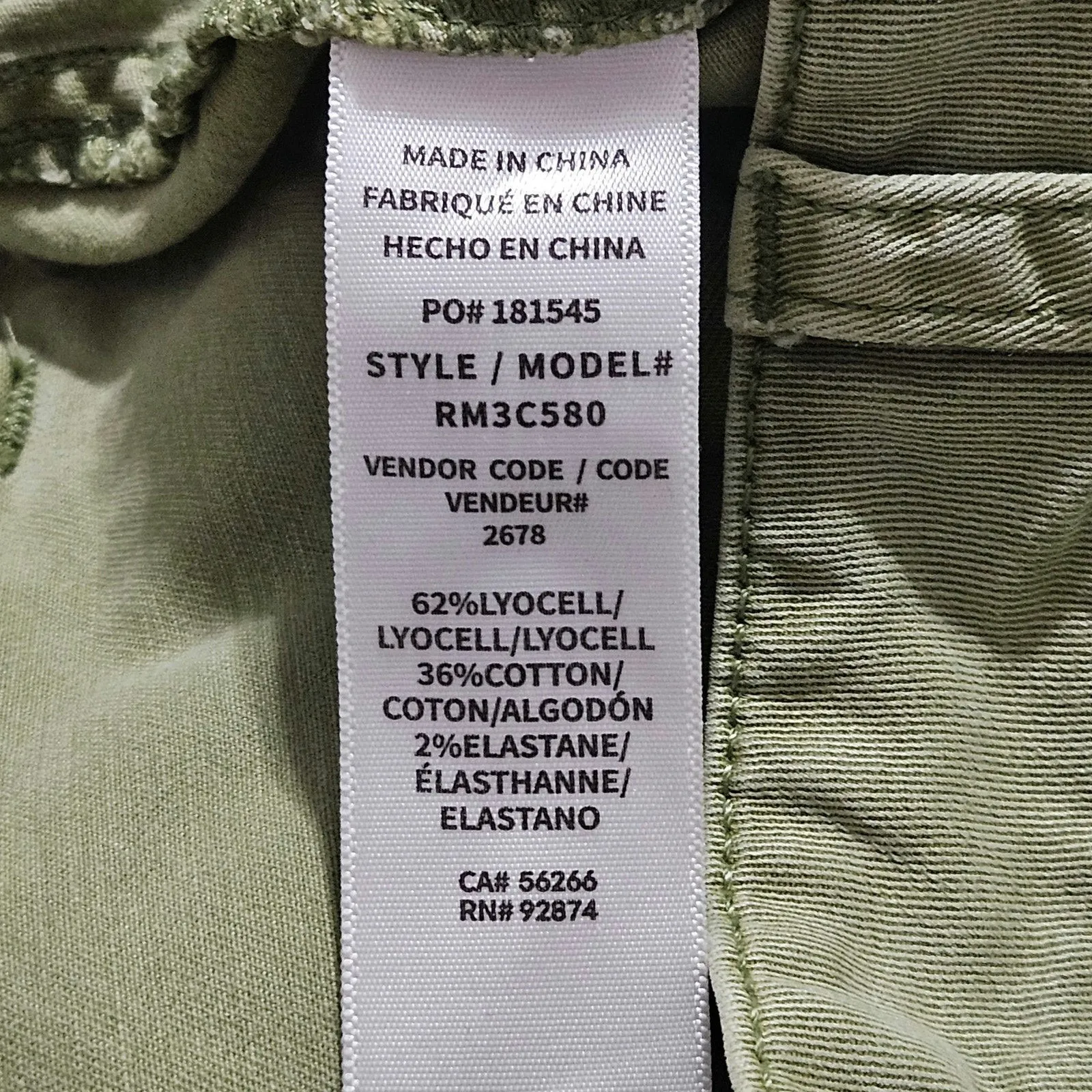 Splendid Margaret Shorts Army Green‎ Cargo Size Small - Image 9