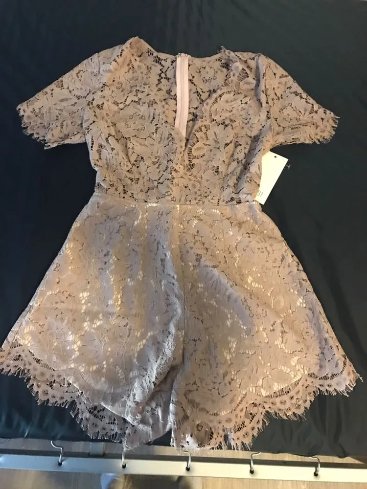 Tobi  Lace Vneck Romper  - Image 2