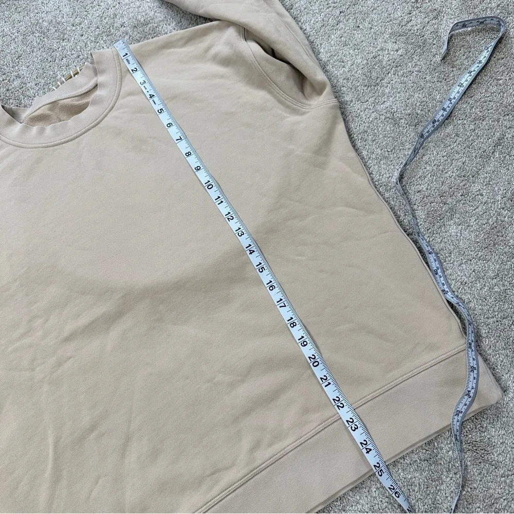 Lululemon Perfectly Oversized Crewneck Sweatshirt Cotton Terry in Cafe Au Lait 6 - Image 15