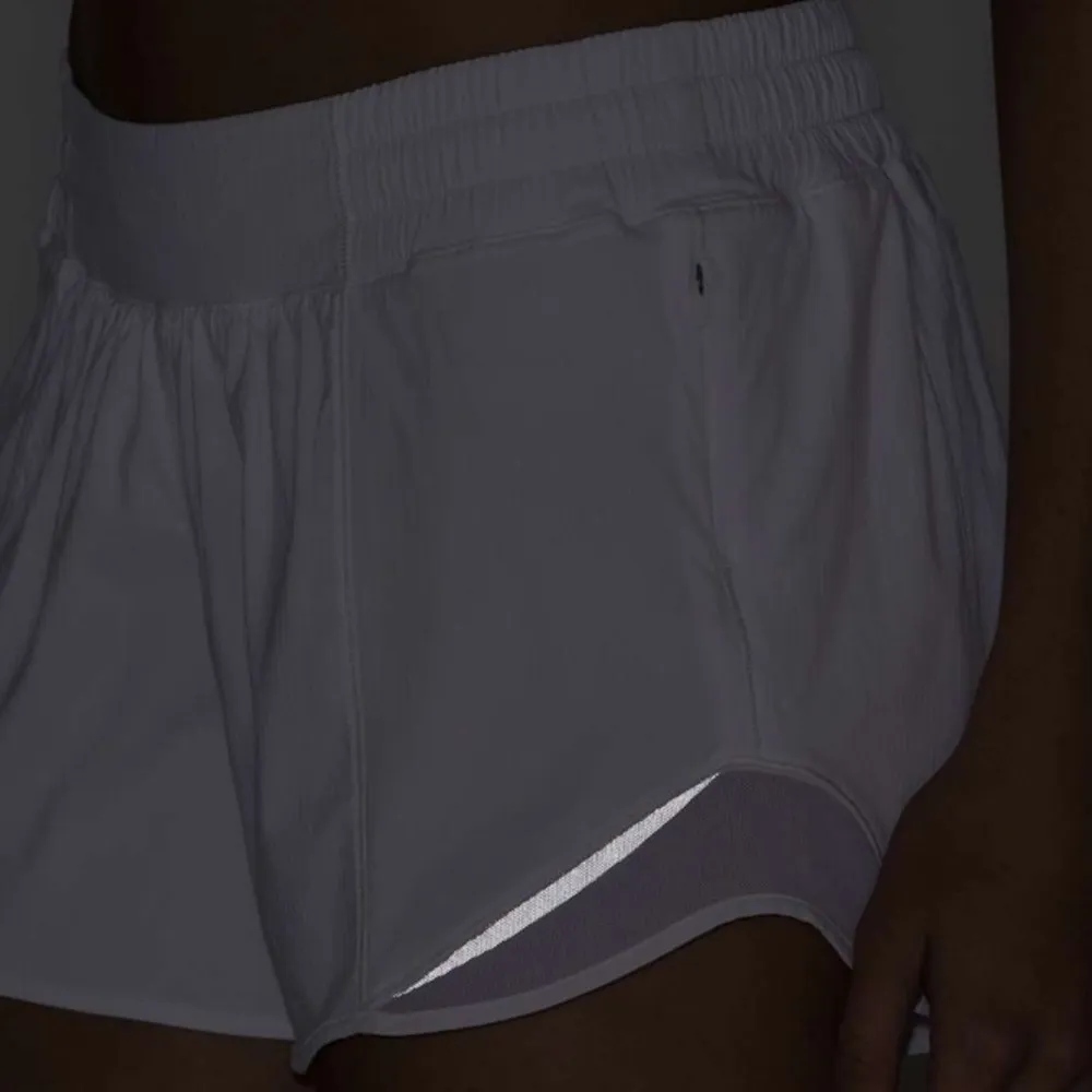 Lululemon White / Barely Beige Hotty Hot Short II (Long 4") - Image 3