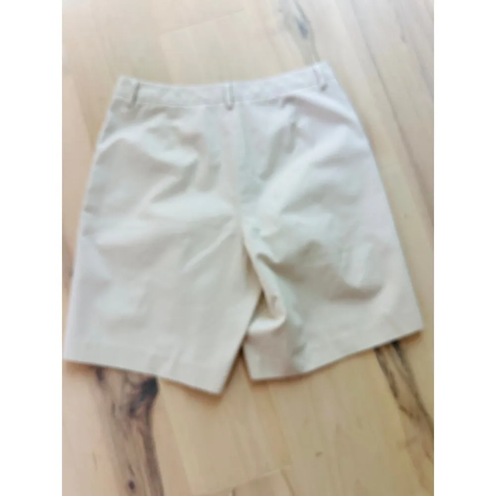 Brooks Brother Cotton Twill Bermuda Shorts Chinos Khaki Size 6 Pockets Twee Prep Tan - Image 4