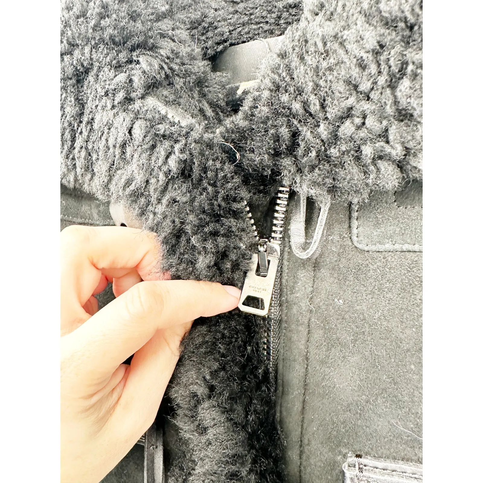 COACH Fall 2015 Black Sheepskin Duffle Coat w/ Hood - Image 9