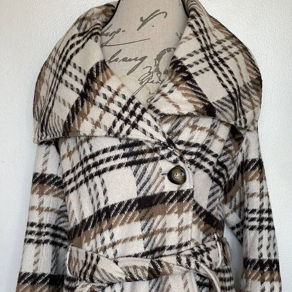 Coldwater Creek Womens Trench Coat Jacket size 8 Sz S Fall Neutral Soft Girl - Image 15