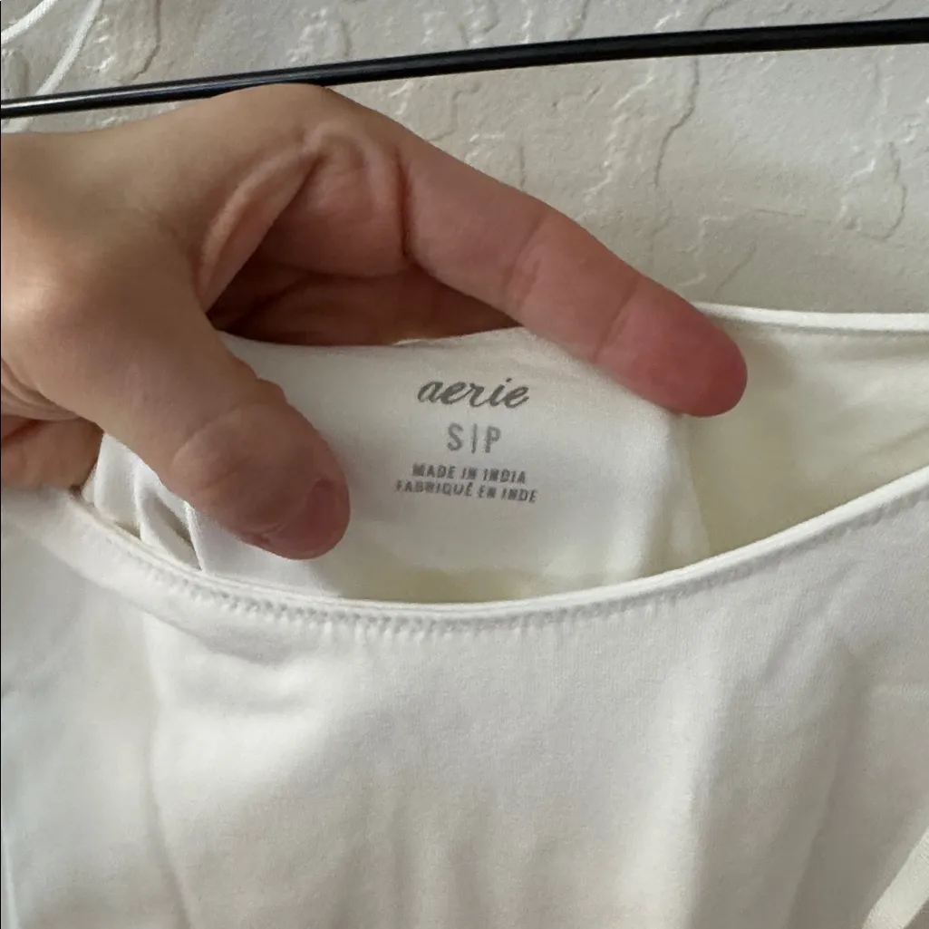 Aerie At the Barre Midi Dress White Size Small NWT FLAW - Image 5