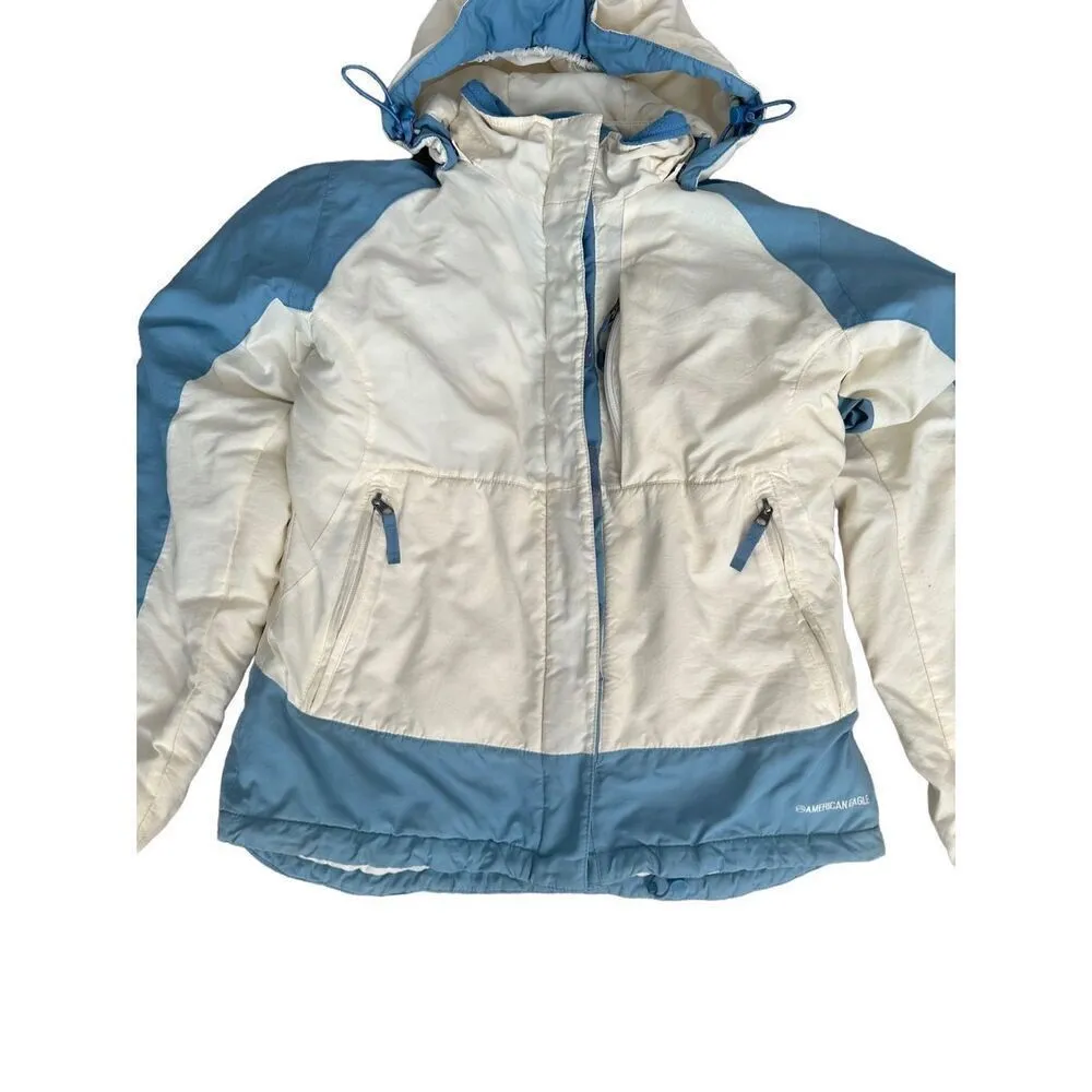 vintage y2k american eagle puffer winter snow ski jacket women’s size medium - Image 3
