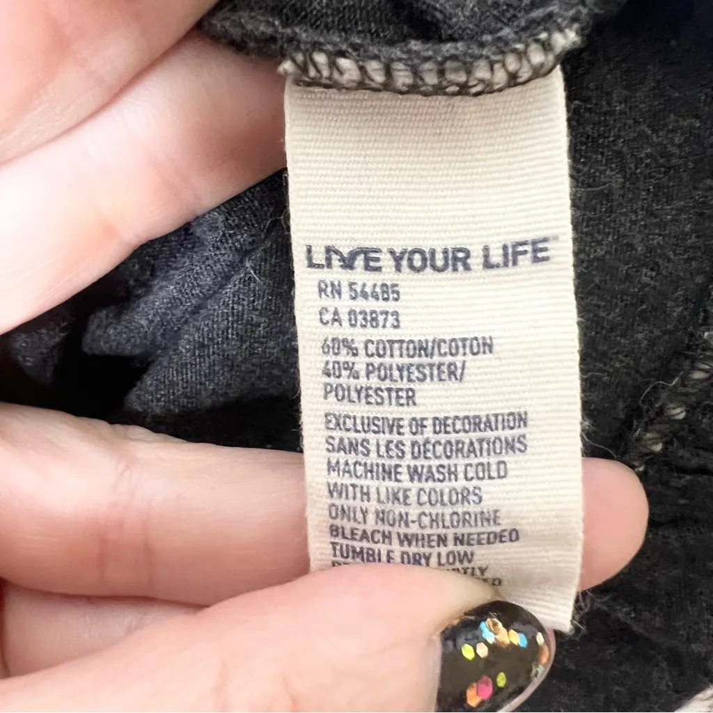 American Eagle Charcoal Gray Babydoll Racerback Tank Top with Black Bow Size XS - Image 6