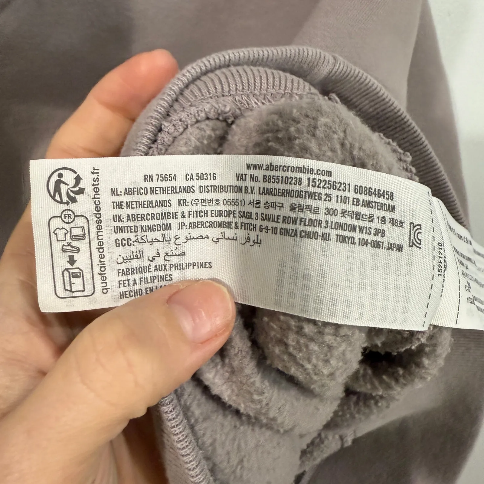 Abercrombie & Fitch Cropped Mock Neck Pullover Gray Size Small - Image 5