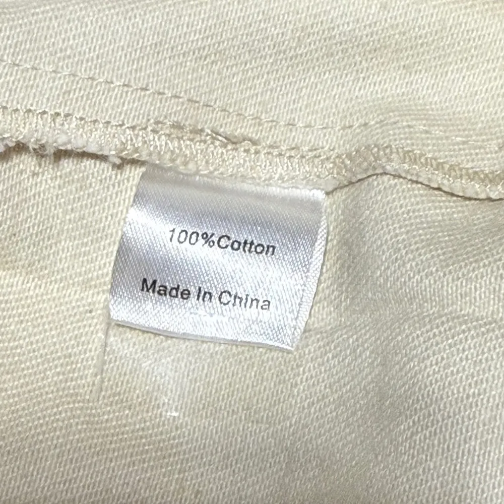 Tuckernuck Ecru Denim Lia Skirt Size 4 NWT 100% Cotton Cream Maxi Slit Chic - Image 10