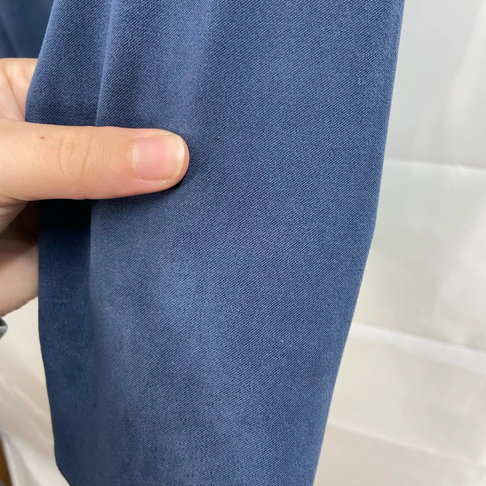 Vintage Briggs women's dark blue soft collared full zip casual jacket relaxed 14 - Image 5