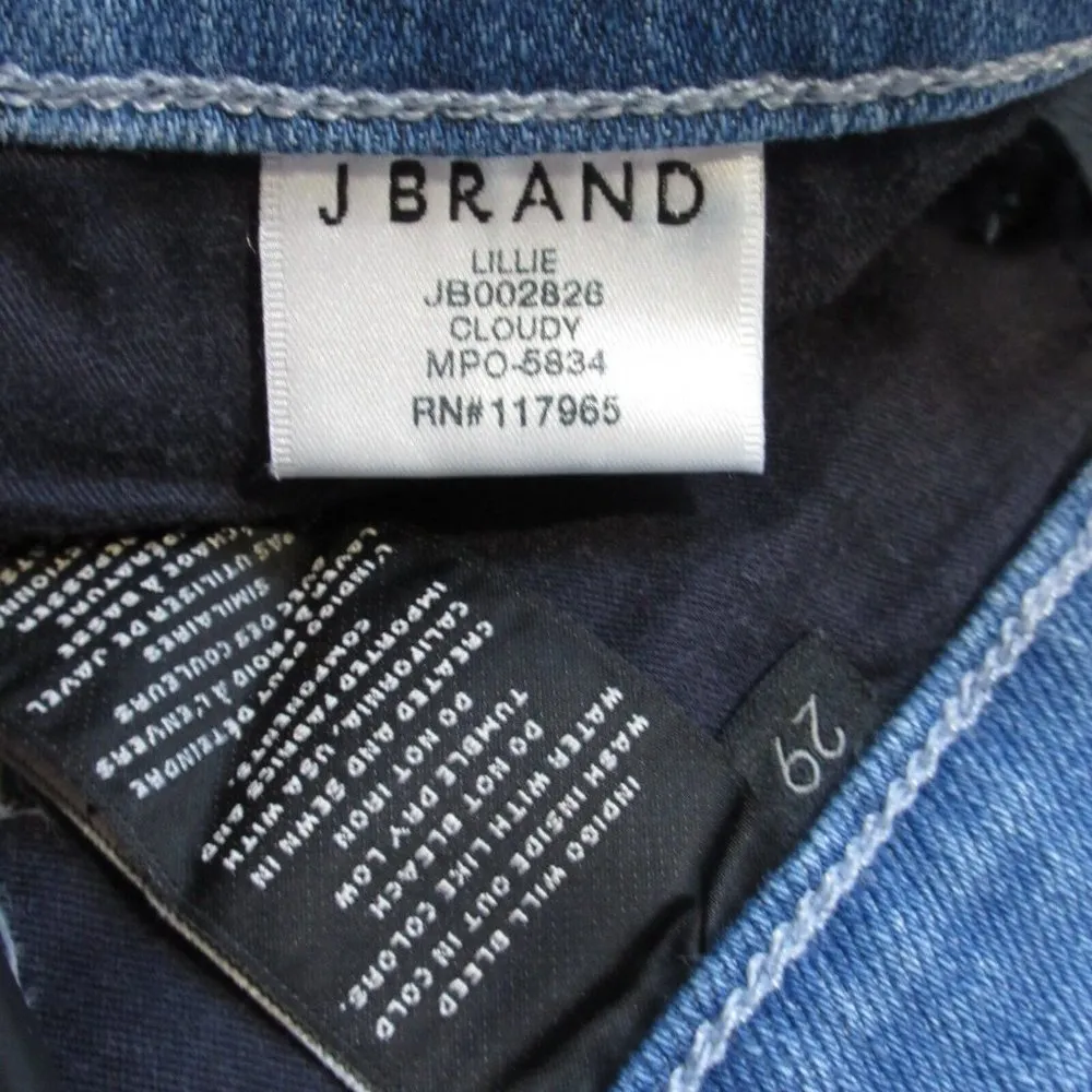 NWT J Brand Lillie High Rise Crop Skinny in Cloudy Eco Wash Stretch Jeans 29 - Image 4