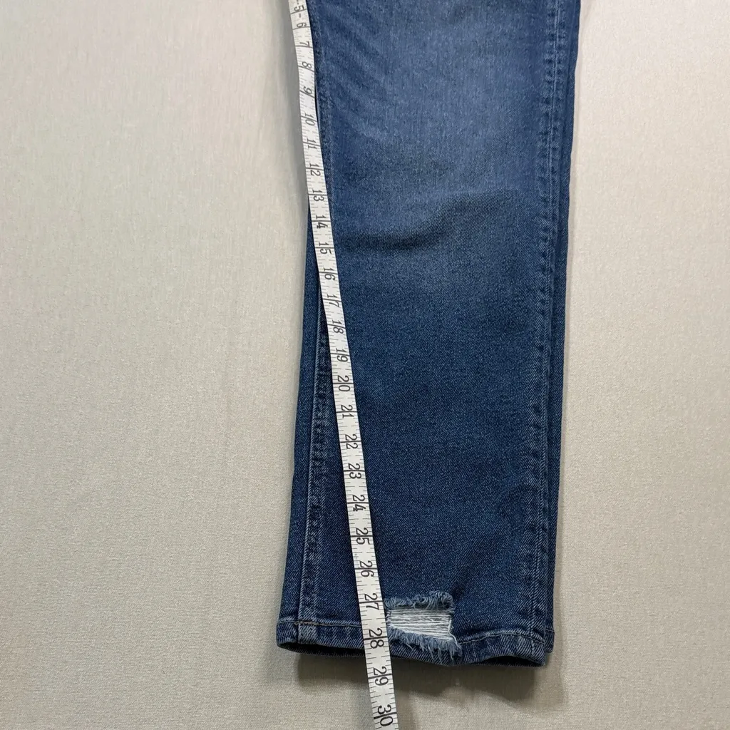 KanCan Dark Blue Distressed Boyfriend Jeans Size 28 - Image 7