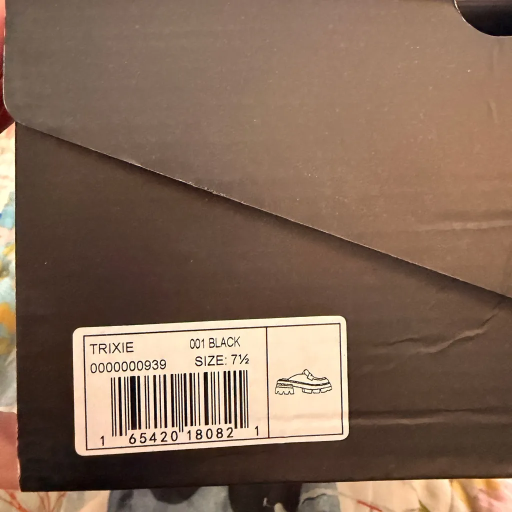 SHUSHOP 7.5 Trixie Loafer Mules Slides Clogs NIB Black - Image 11