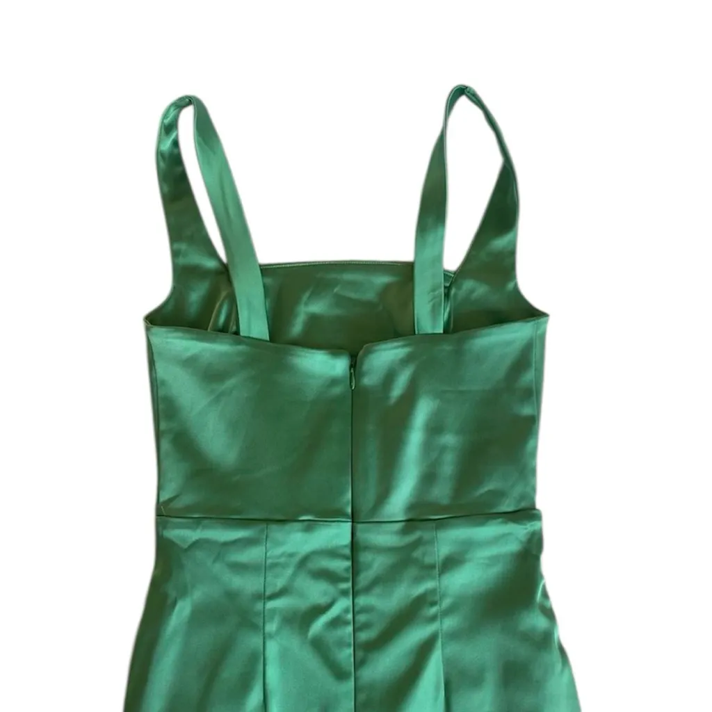 Abercrombie & Fitch Sculpting Stretch Satin Midi Dress, XS NEW - Image 4