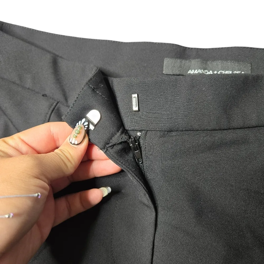 Amanda + Chelsea Black Trouser Pants Size: 10 - Image 3