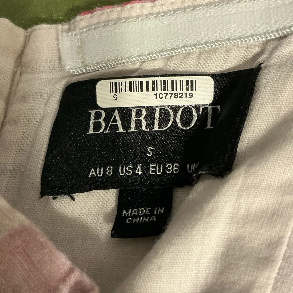 Bardot Adeline Mini Strapless Pink Floral Coquette Corset Dress Fairy Feminine - Image 5