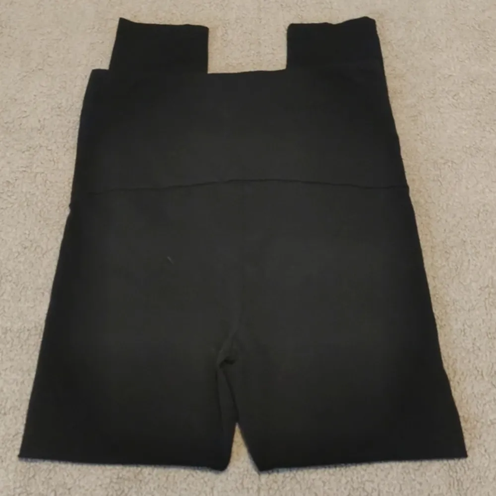 PinkBlush Black Maternity Leggings Size XS EUC #5075 - Image 3