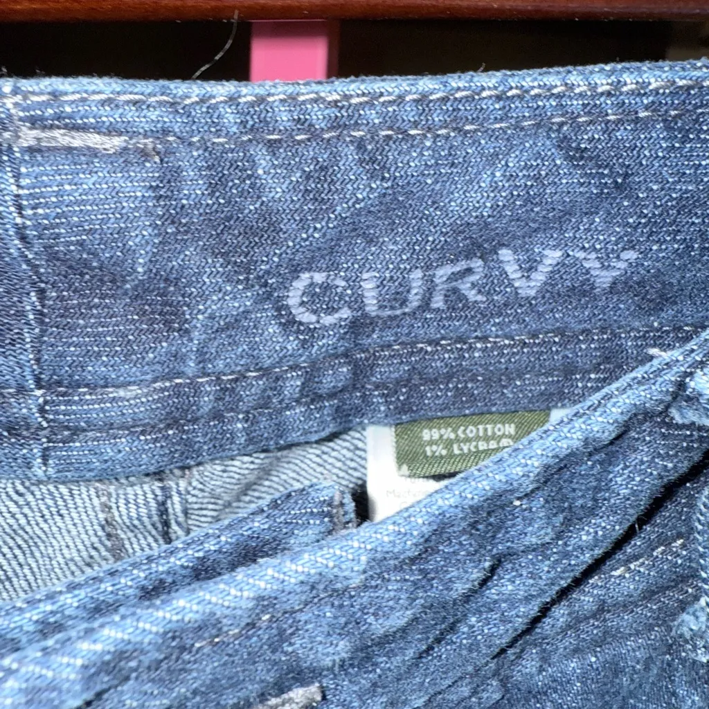 NWOT Eddie Bauer Dark Blue Straight Leg Women's Jeans petite size 4 - Image 6