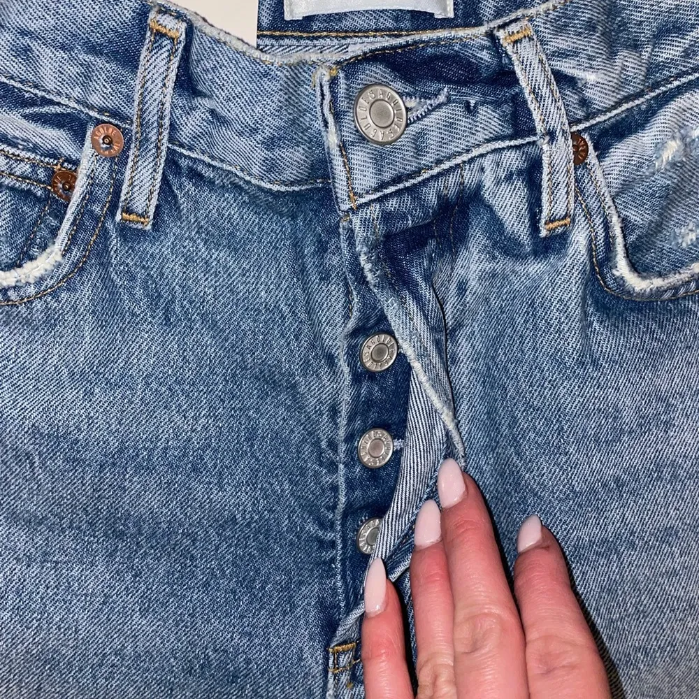 NWT AGOLDE Fen High Rise Relaxed Taper Denim Jeans Size 24 - Image 7