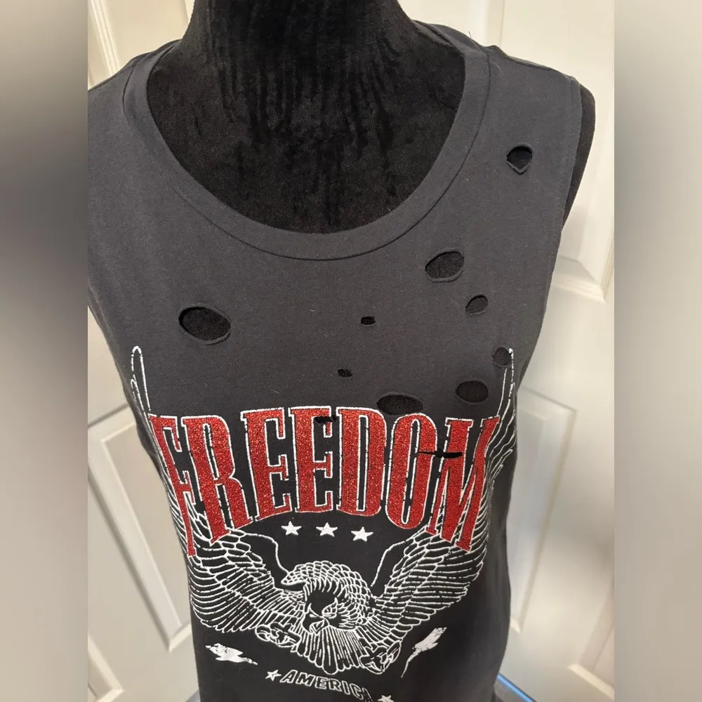 Zutter Distressed Freedom America Tank Size L - Image 2