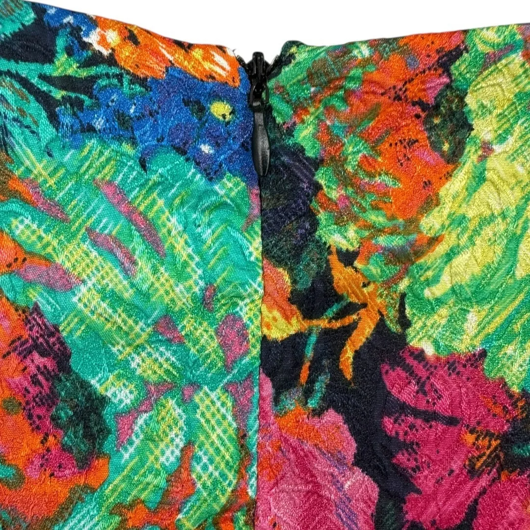 Anthropologie HD in Paris Tropicalist Colorful Floral Mini Shift Dress Sz Medium - Image 8