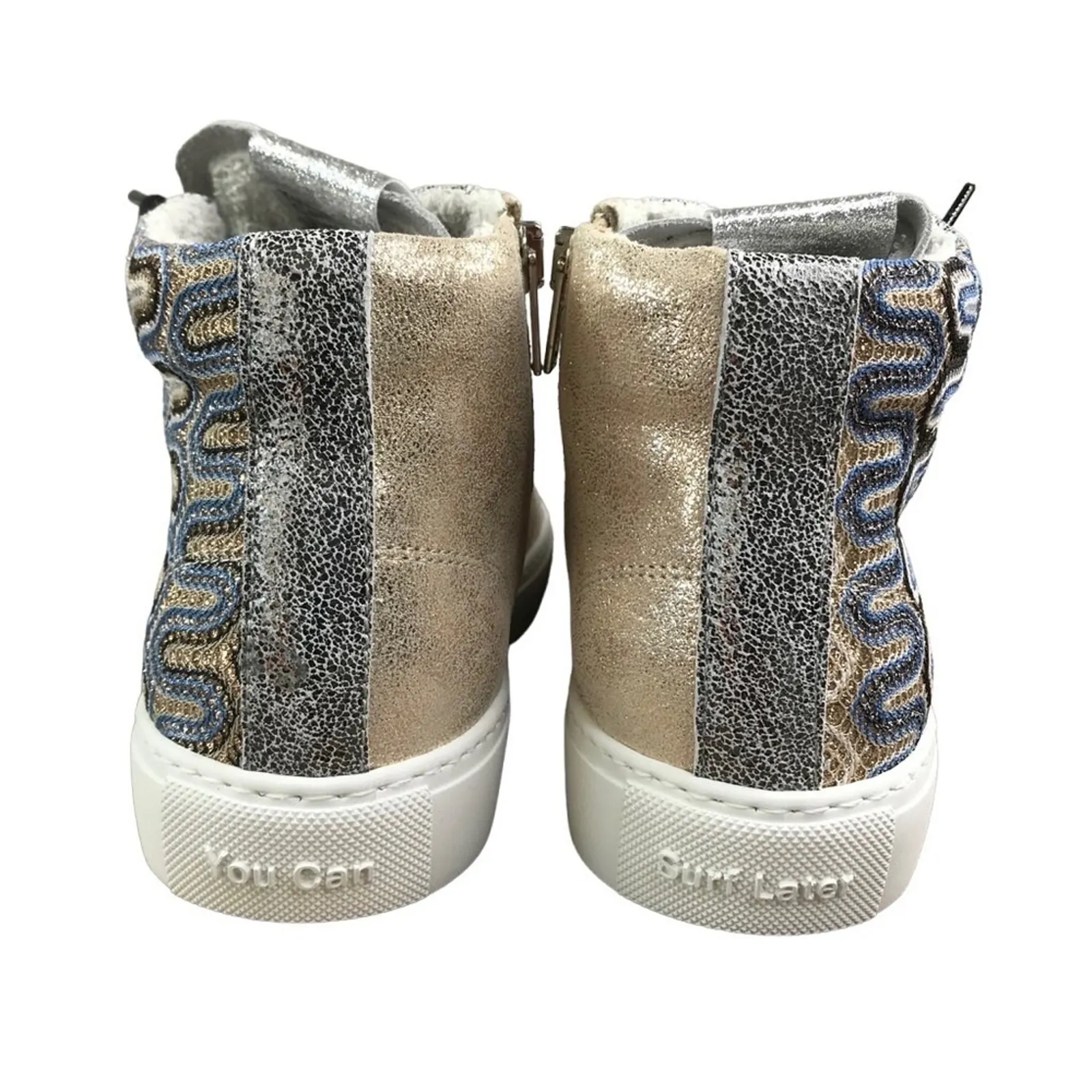 P448 Italian Panama Embroidery Sneakers Women EU 36 BS Fairy Gorpcore Boho NWB - Image 8