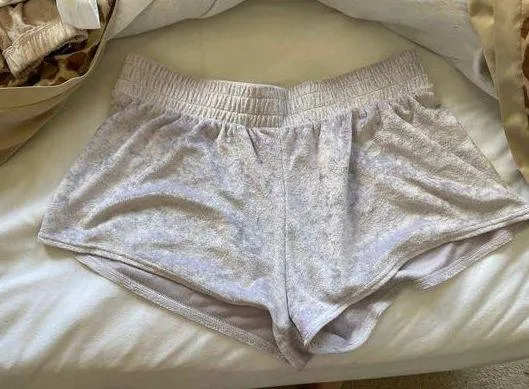 Lavender Velvet Shorts - Image 2