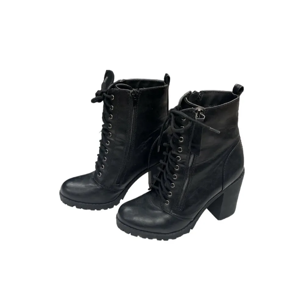 Soda Womens  Black Shoes Ankle Boots High Heeled size 8.5  SKU 1523 - Image 2