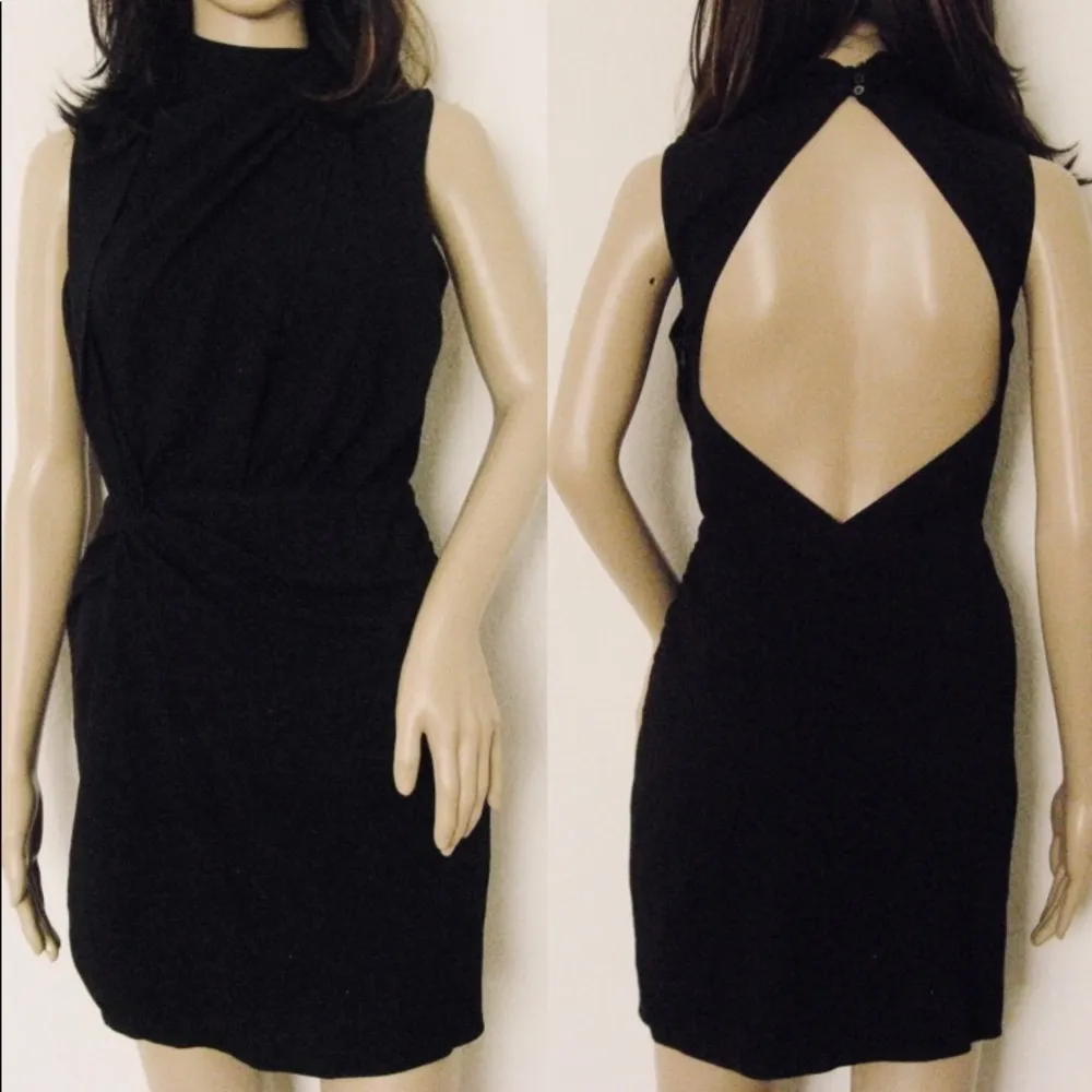 Haute Hippie Black Mock Neck Dress XS - Image 4