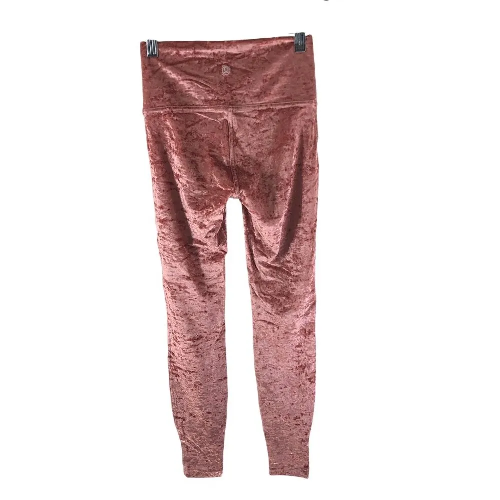 Lululemon Wunder Lounge High-Rise Tight 28" *Crushed Velvet Soft Cranberry 4 - Image 2